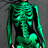 Green Goosebumps Skeleton Costume