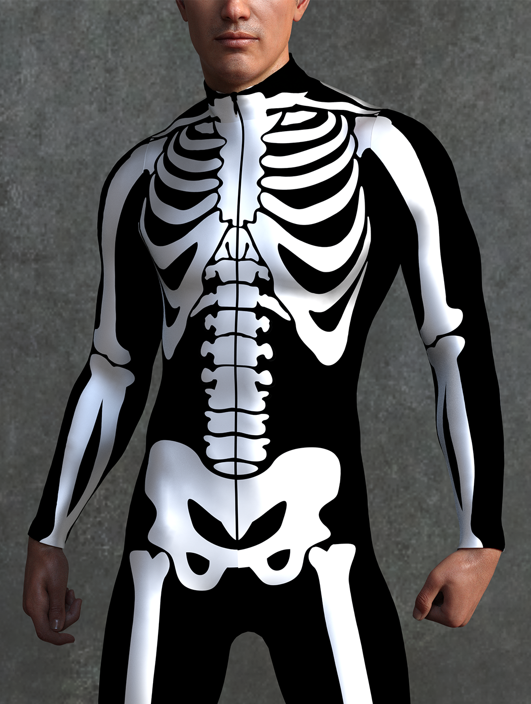 BnW Bossy Skeleton Male Costume 7
