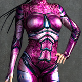 Magenta Moth Lady Costume