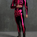 Red Bossy Skeleton Male Costume