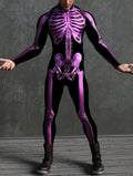 Purple Candy Skelton Male Costume