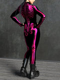 Magenta Candy Skeleton Costume
