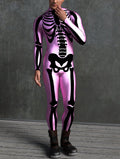 Pink n Black Bossy Skeleton Male Costume