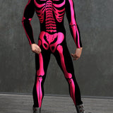 Red Bossy Skeleton Male Costume
