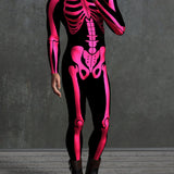 Red Bossy Skeleton Male Costume
