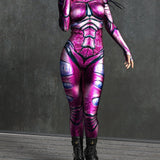 Magenta Moth Lady Costume