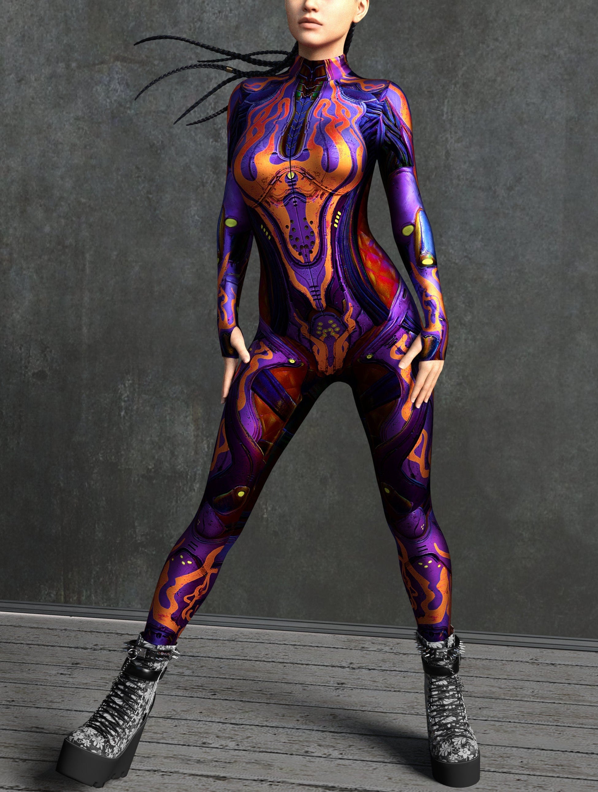 Flame P Flip Costume 2