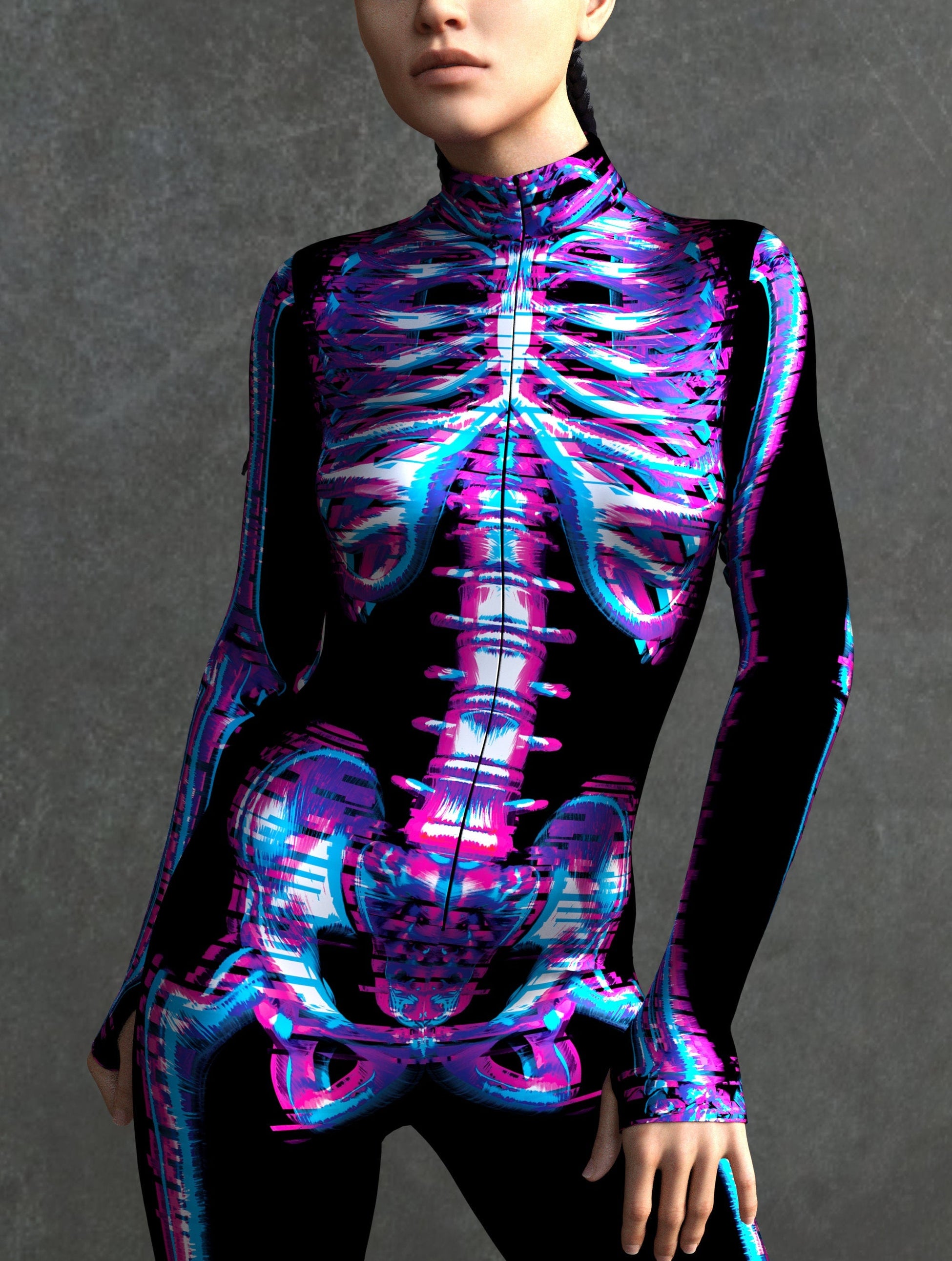 Glitch Skeleton Costume 2