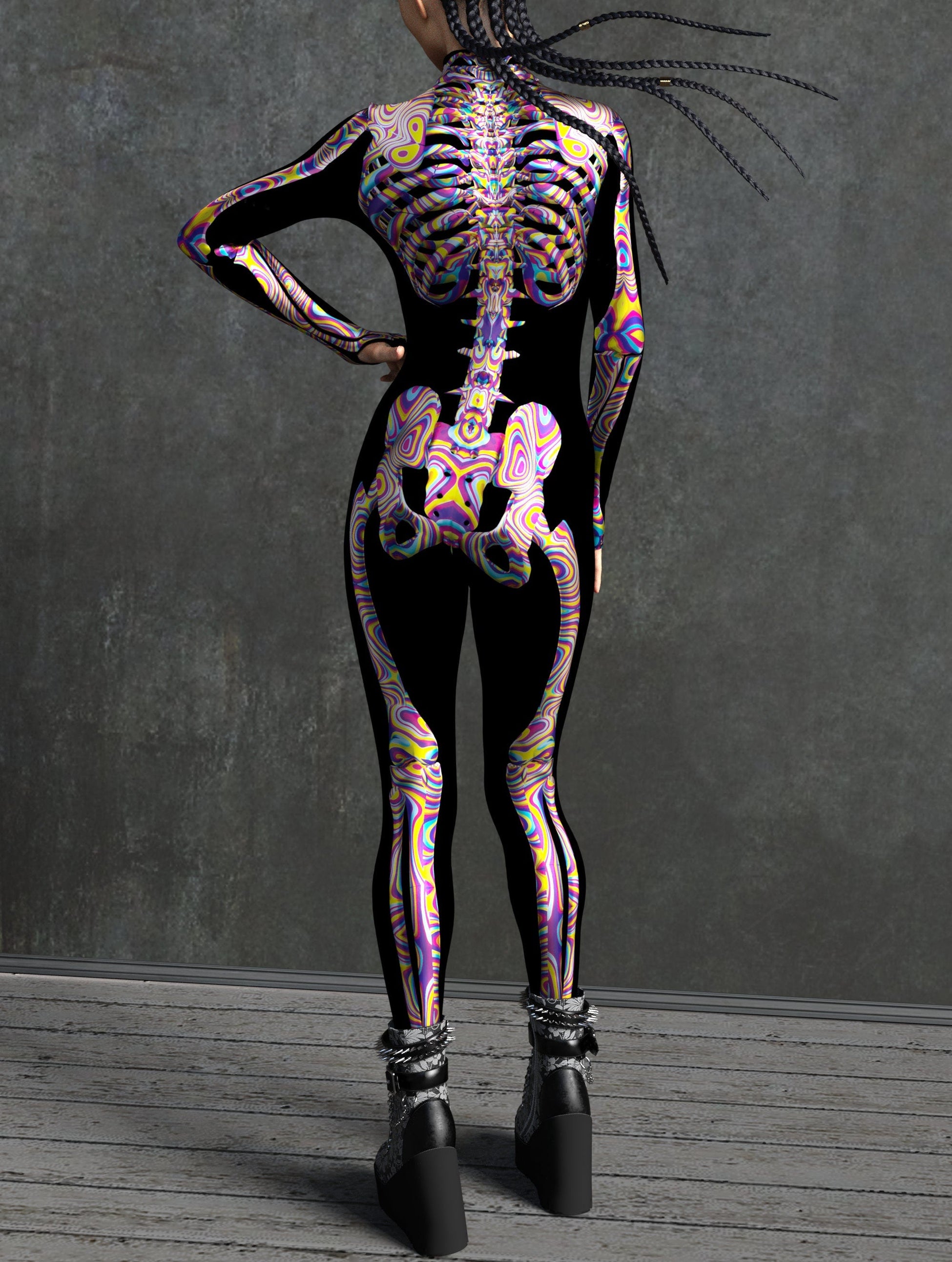 Candy Liquid Skeleton Costume 2