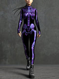 Purple Madness Skeleton Costume