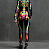 Rainbow Skeleton Costume