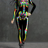 Rainbow Skeleton Costume