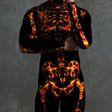 Lava Skeleton Male Costume