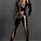 Leopard Skeleton Male Costume