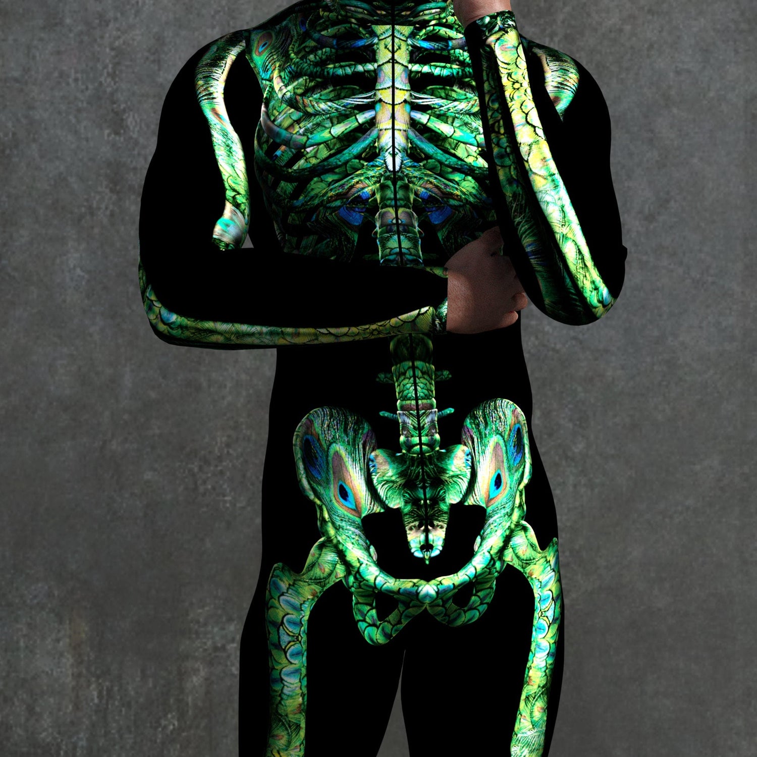 Peekok Skeleton Male Costume 4