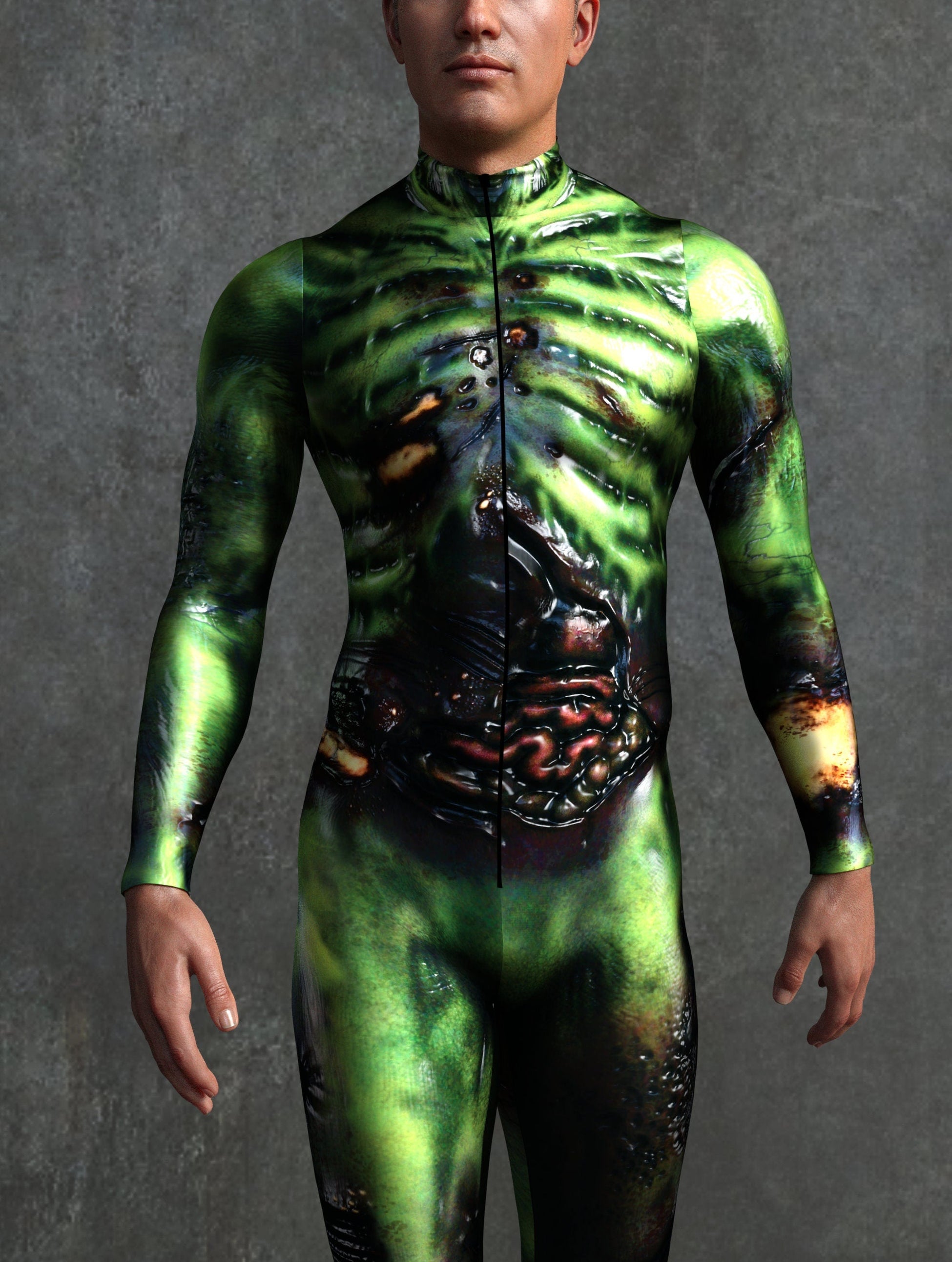 Brain Eater Skeleton Male Costume 1