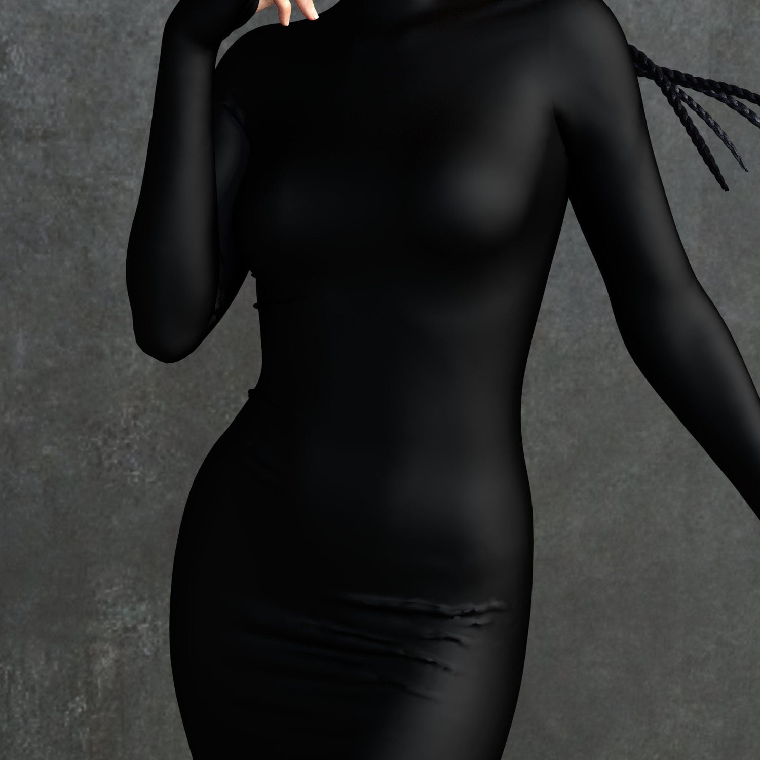 Just Black Short Witcher Dress 7
