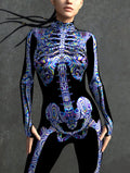 Blueish Psy Skeleton Costume