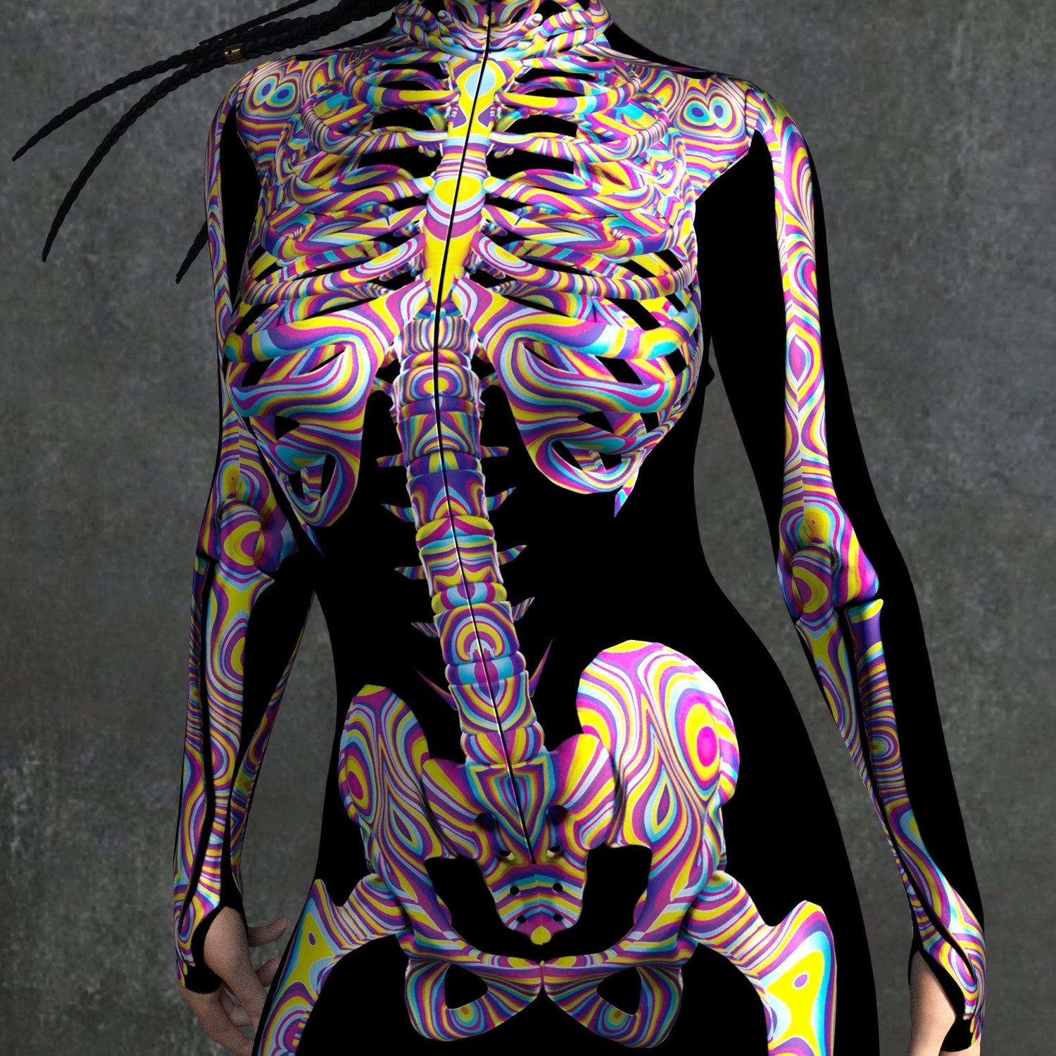 Candy Liquid Skeleton Costume