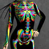 Rainbow Skeleton Costume