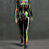 Rainbow Skeleton Costume