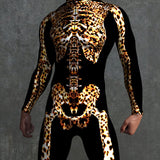 Leopard Skeleton Male Costume