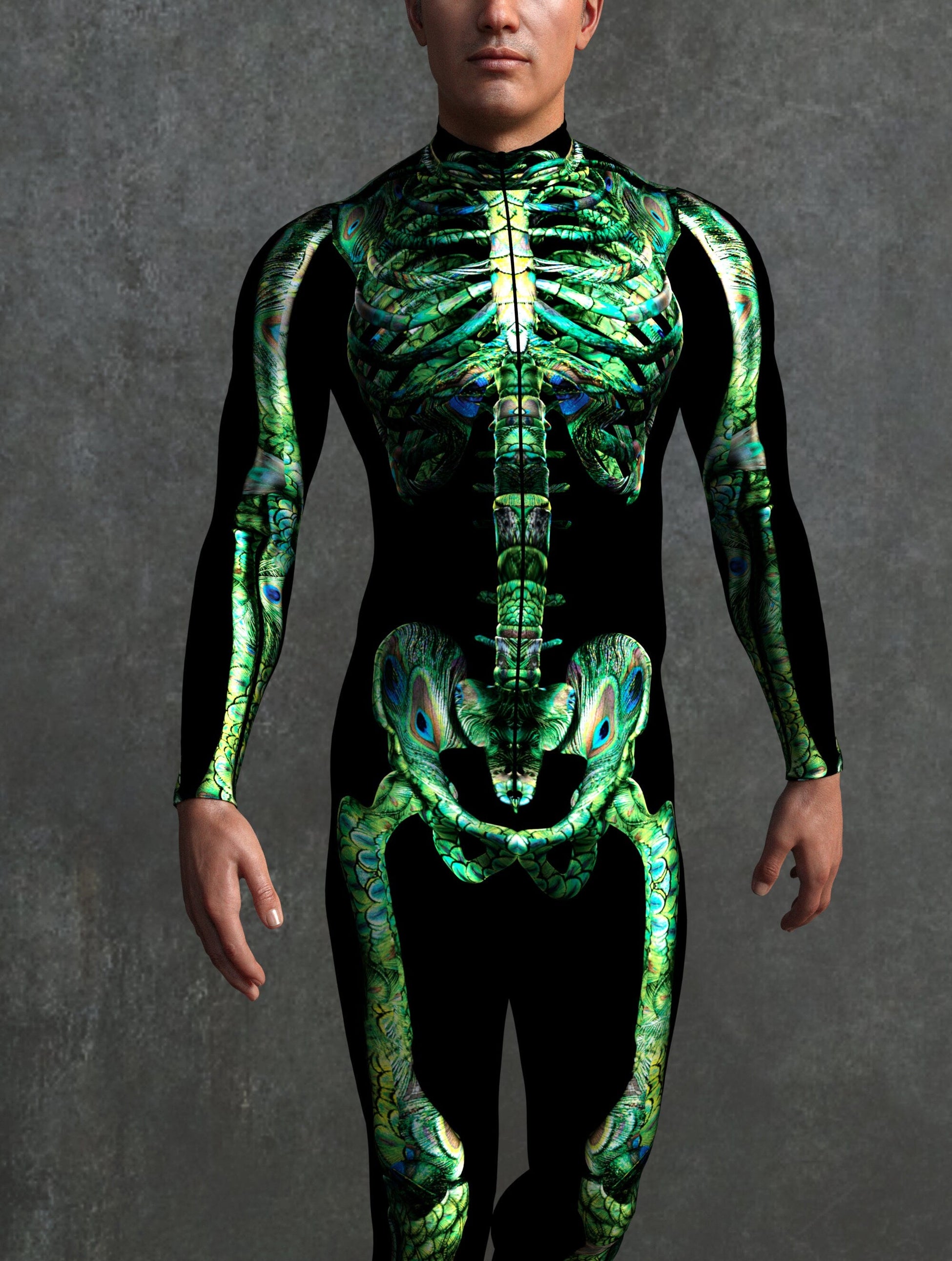 Peekok Skeleton Male Costume 1