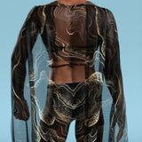 Extasis Mesh Male Cutout Top