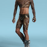 Extasis Mesh Male Cutout Top