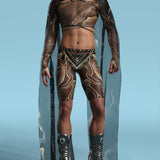 Extasis Mesh Male Cutout Top