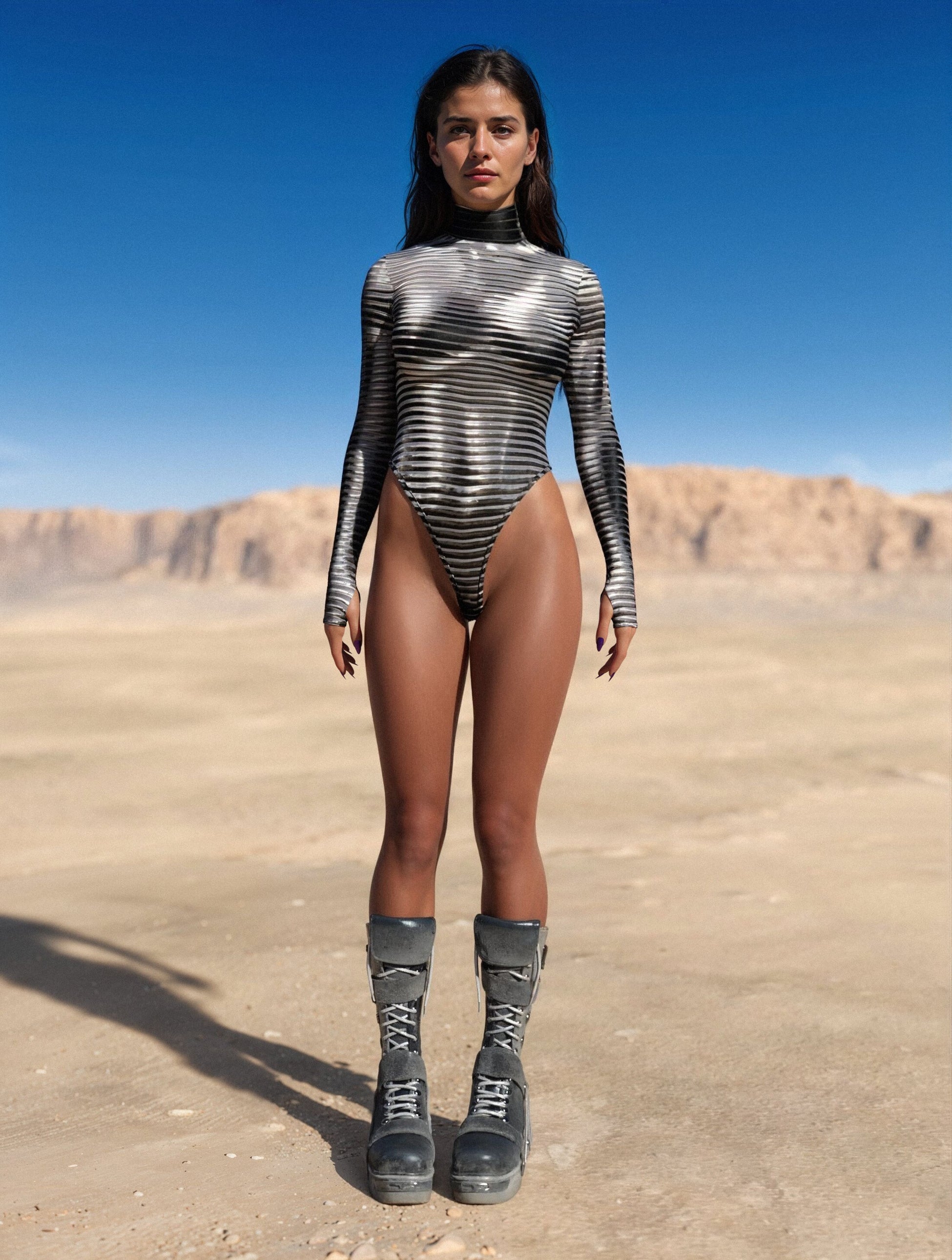Silver Lining Back Zip Leotard 2