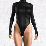 Dark Serpent Back Zip Leotard