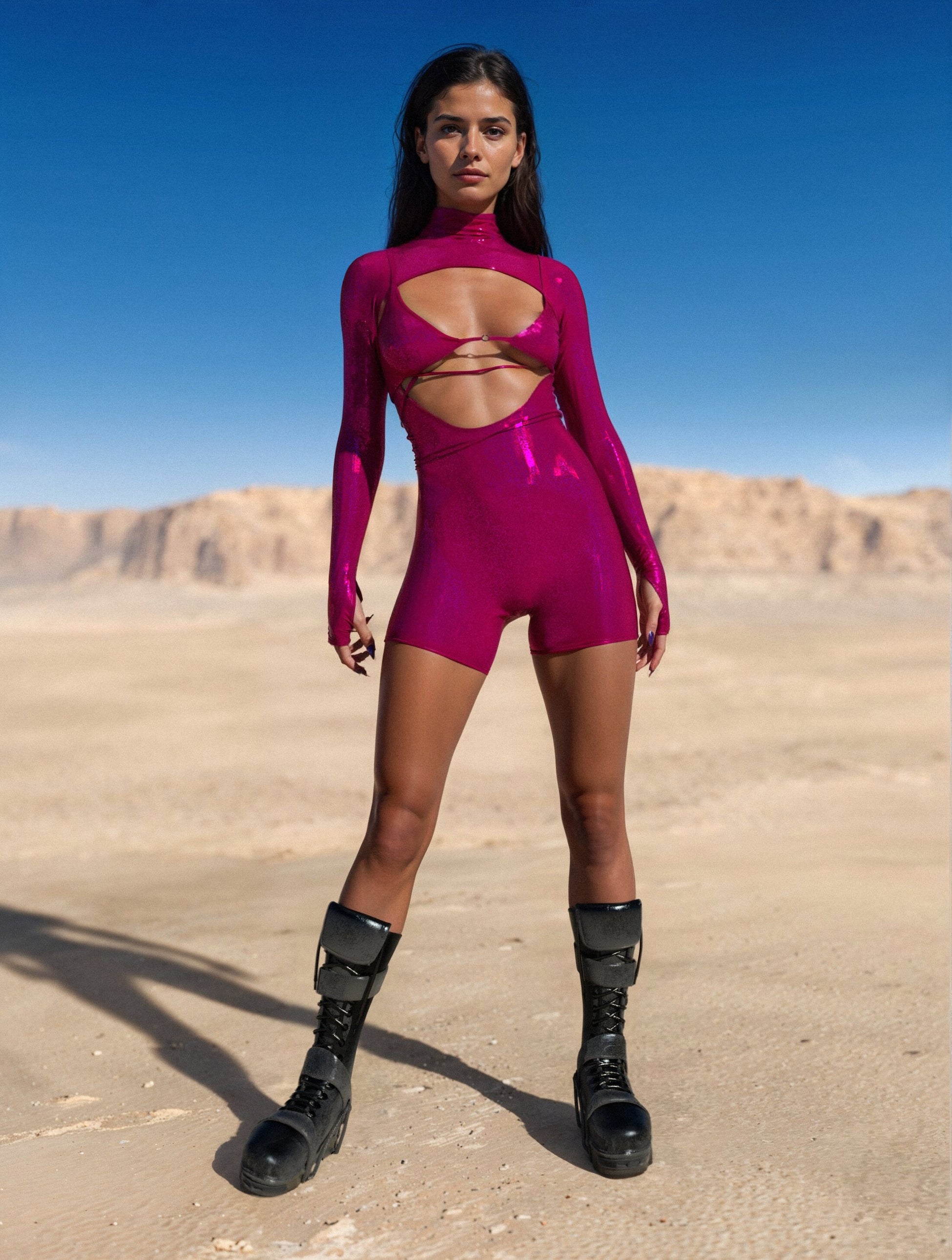 Luxe Rose Open Heart Romper 2