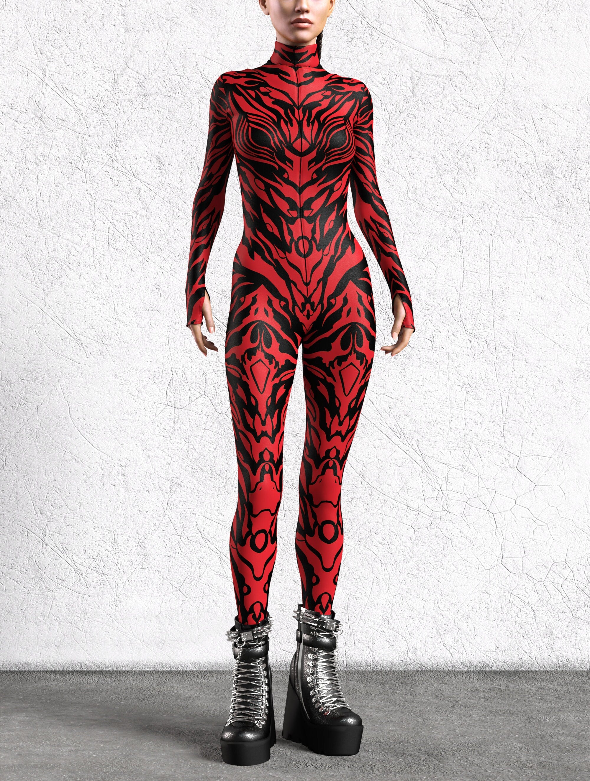 Ysax Red Costume Lycra