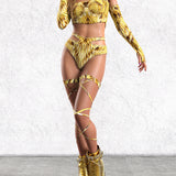 Gilded Paradise Cutout Rave Set