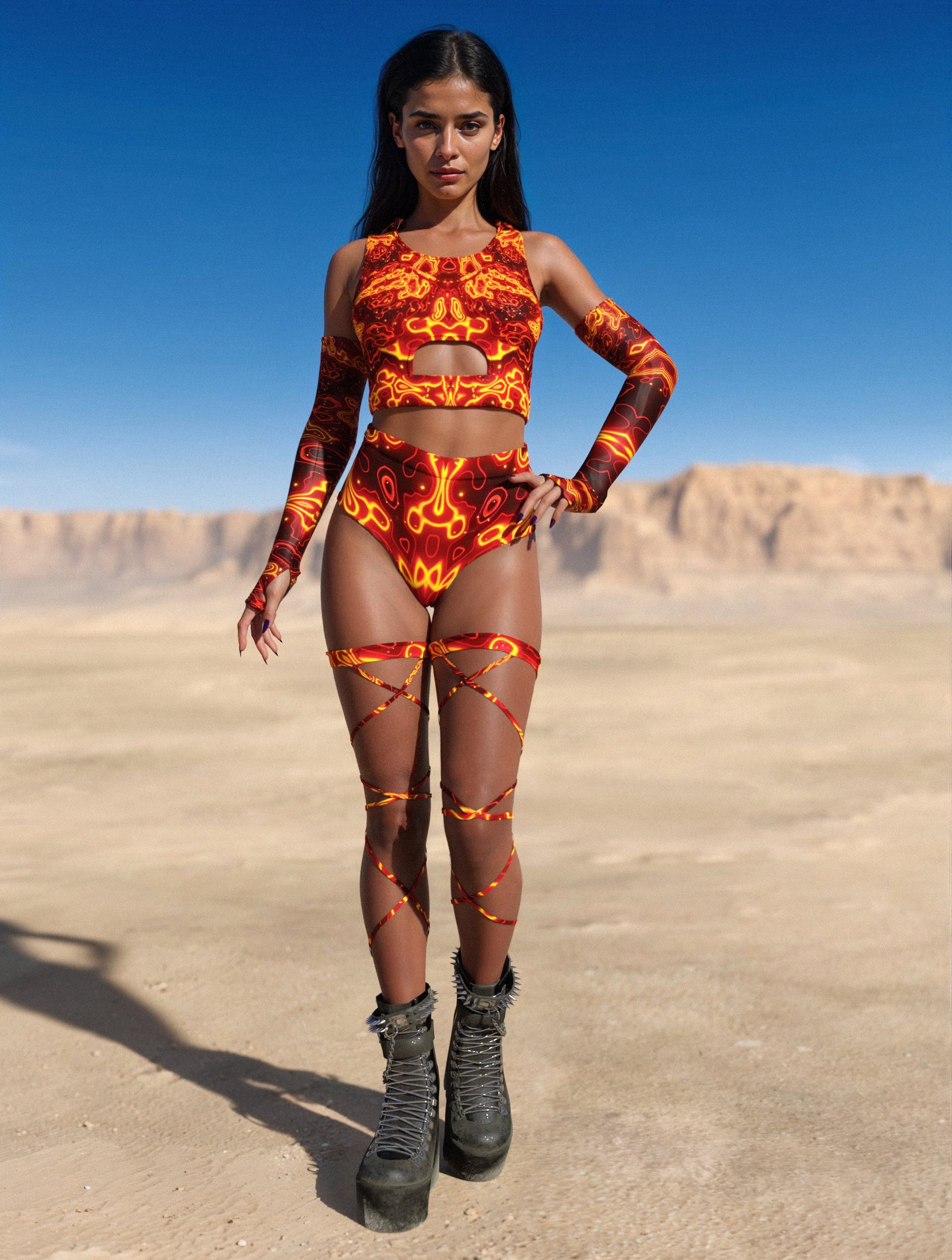 Blazing Fury Hooded Belt Set 2