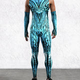 Blue Hypnotic Male Sleeveless Costume