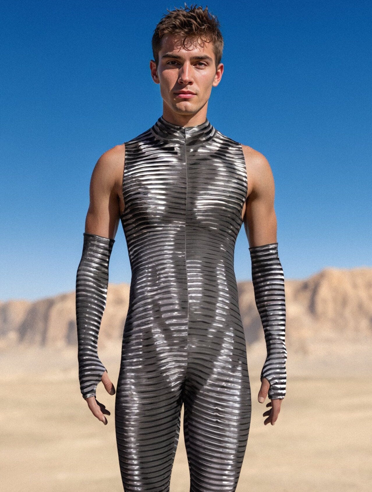 Silver Lining Male Sleeveless Costume 1