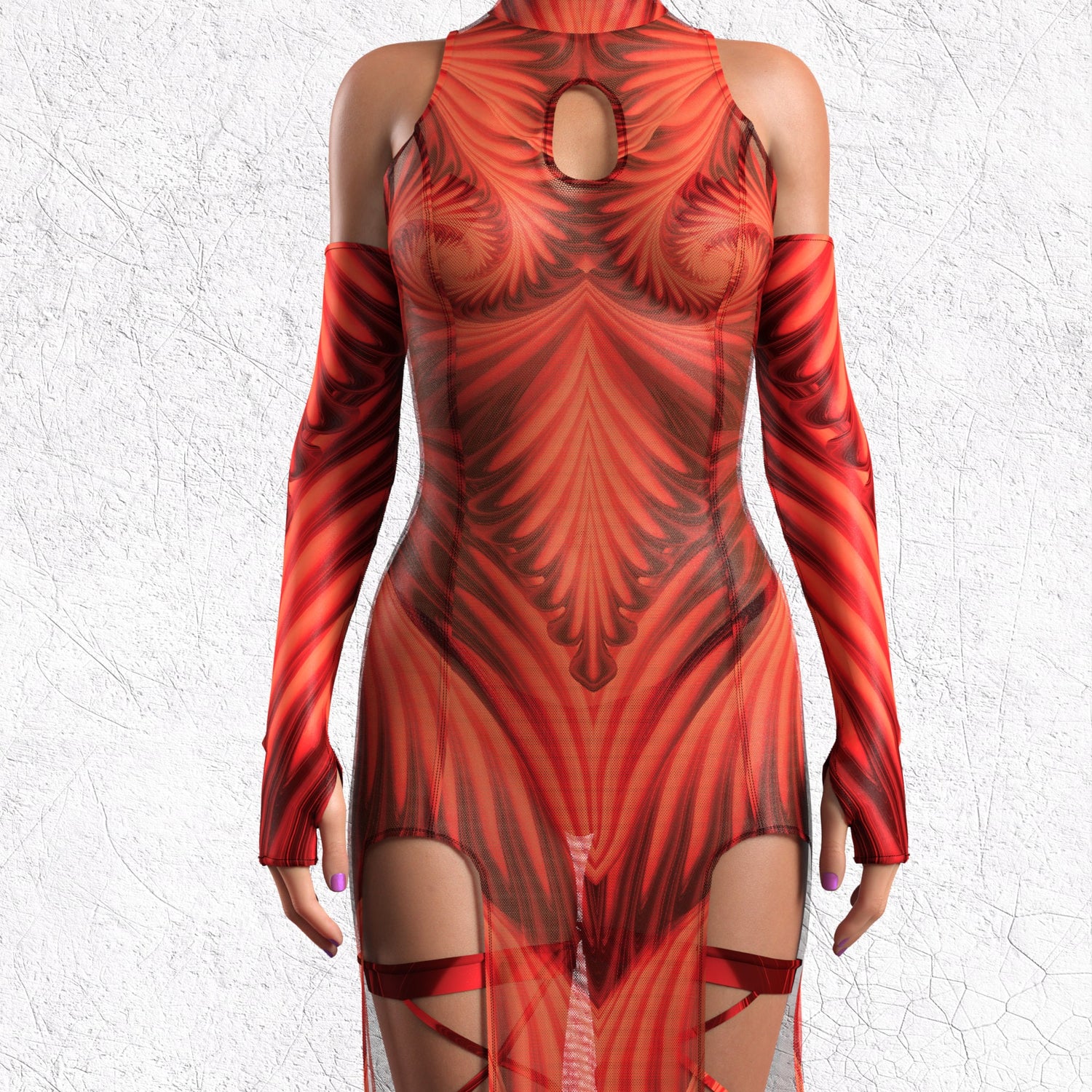 Psyverse Red Leg Wraps 7