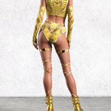 Gilded Paradise Mesh Wings