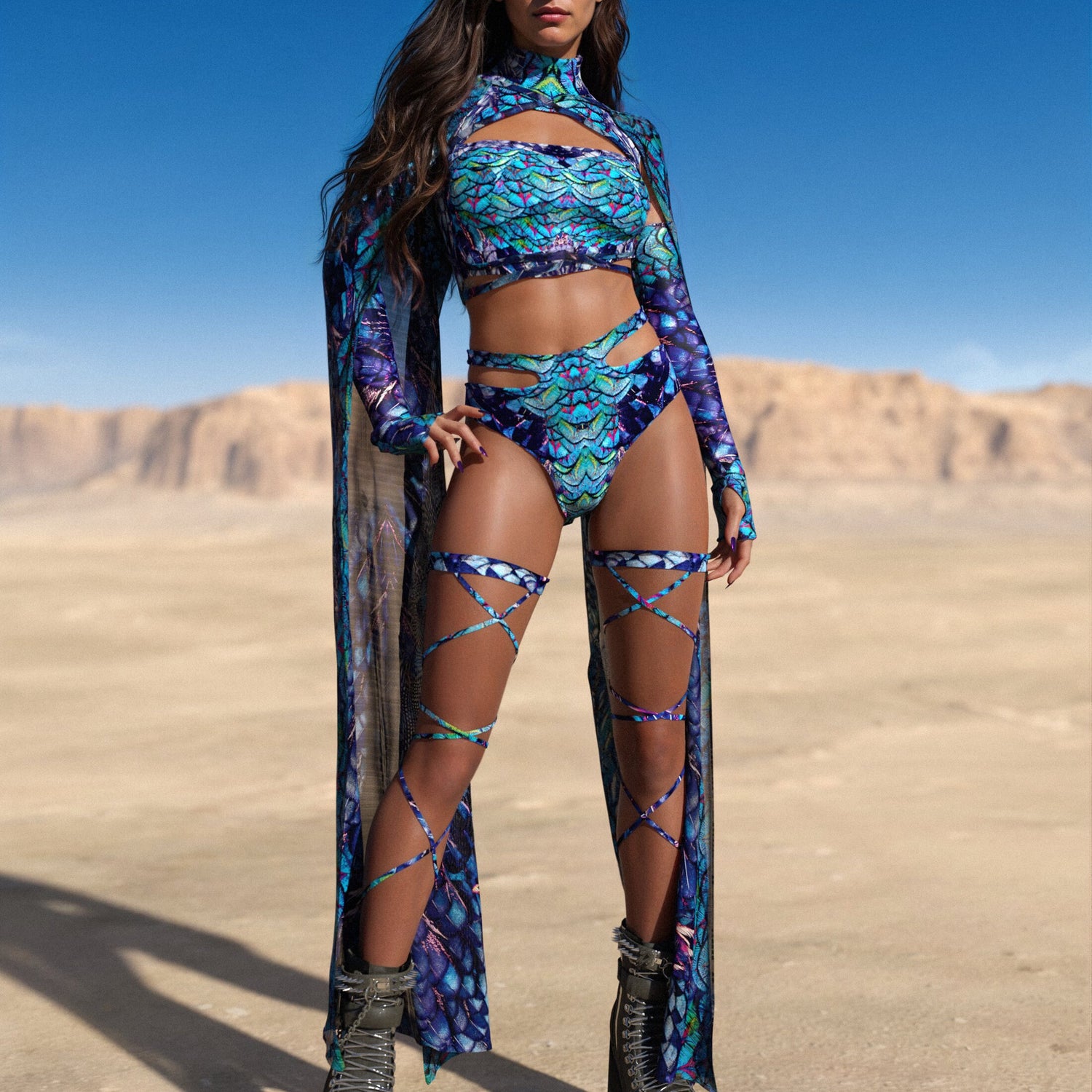 Peekok vol. 2 Cutout Rave Set Green, Blue