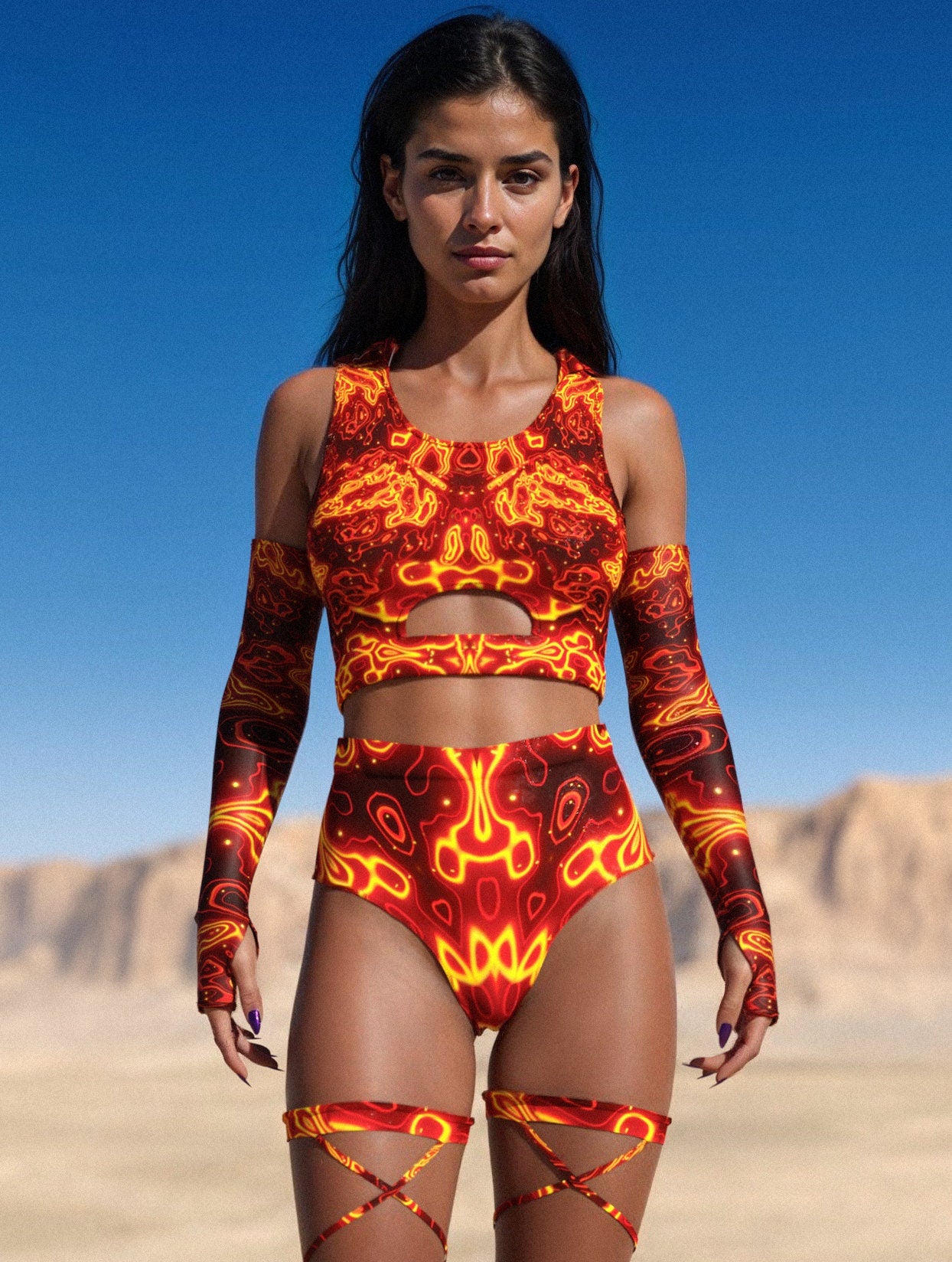 Blazing Fury Hooded Belt Set