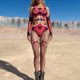 Enflamed Fractal Leg Wraps
