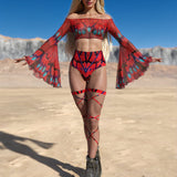 Carmine Cut HW Shorts