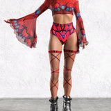 Carmine Cut HW Shorts
