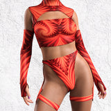 Psyverse Red O-Ring Bikini Chaps