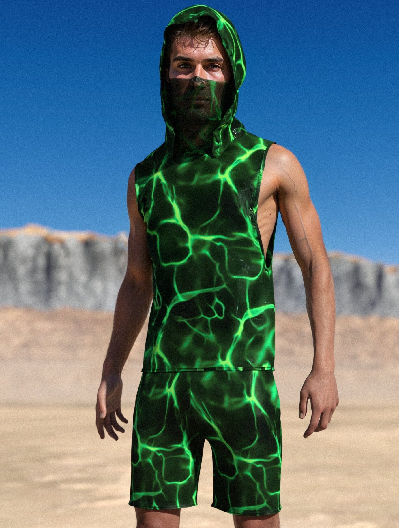 Dust Spectre Male Rave Shorts