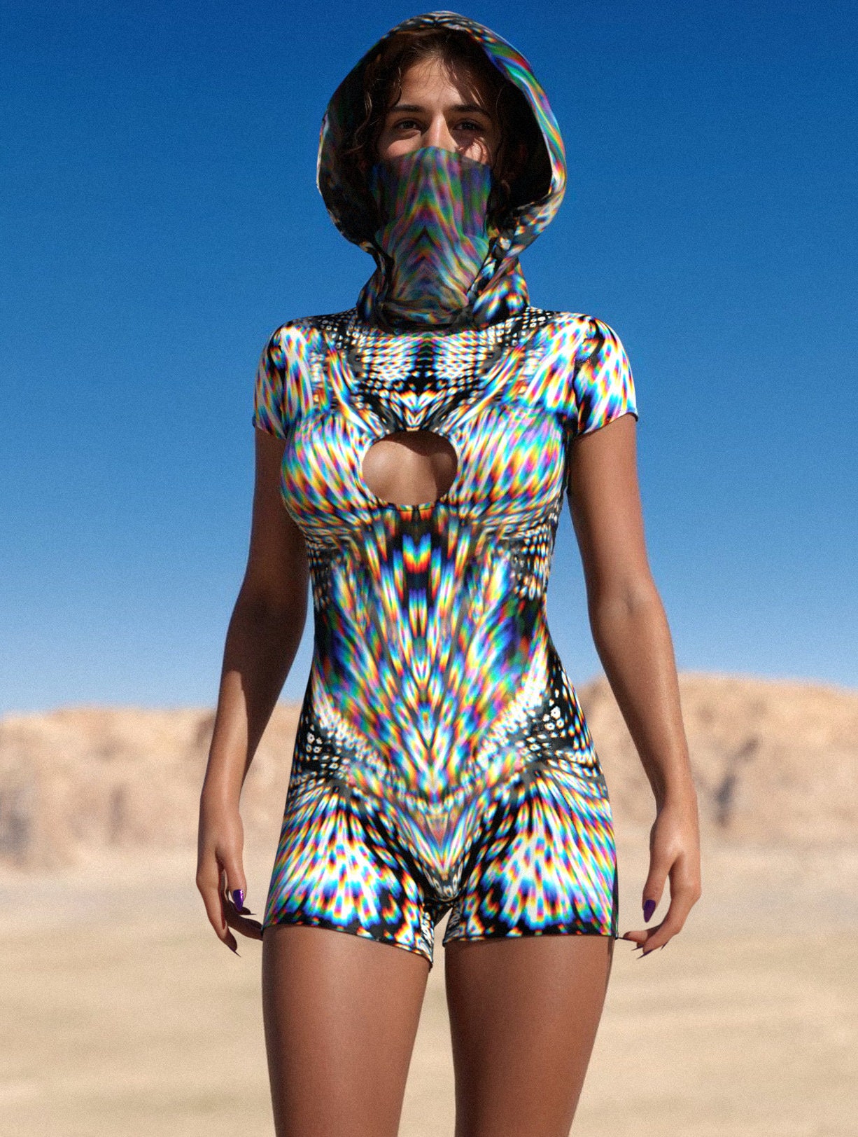 Undercurrent Short Sleeve Romper 1