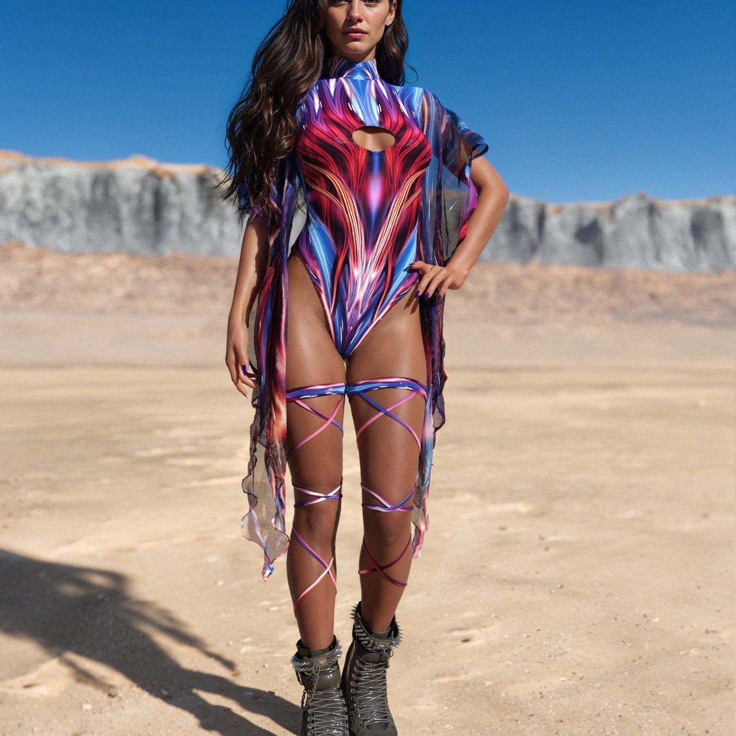 Metagalactic Angel Bodysuit Red