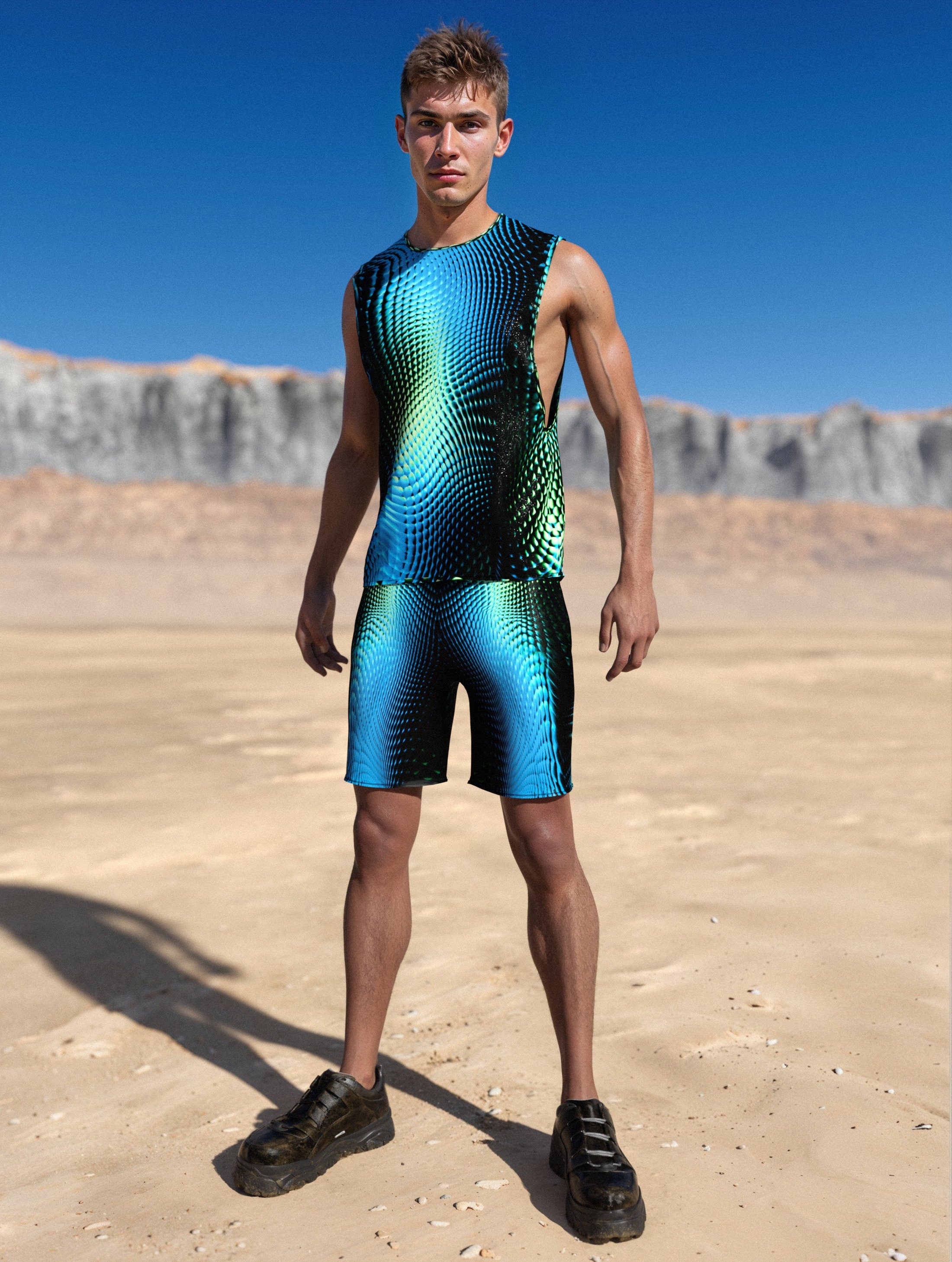 X Ice Male Muscle Top Blue